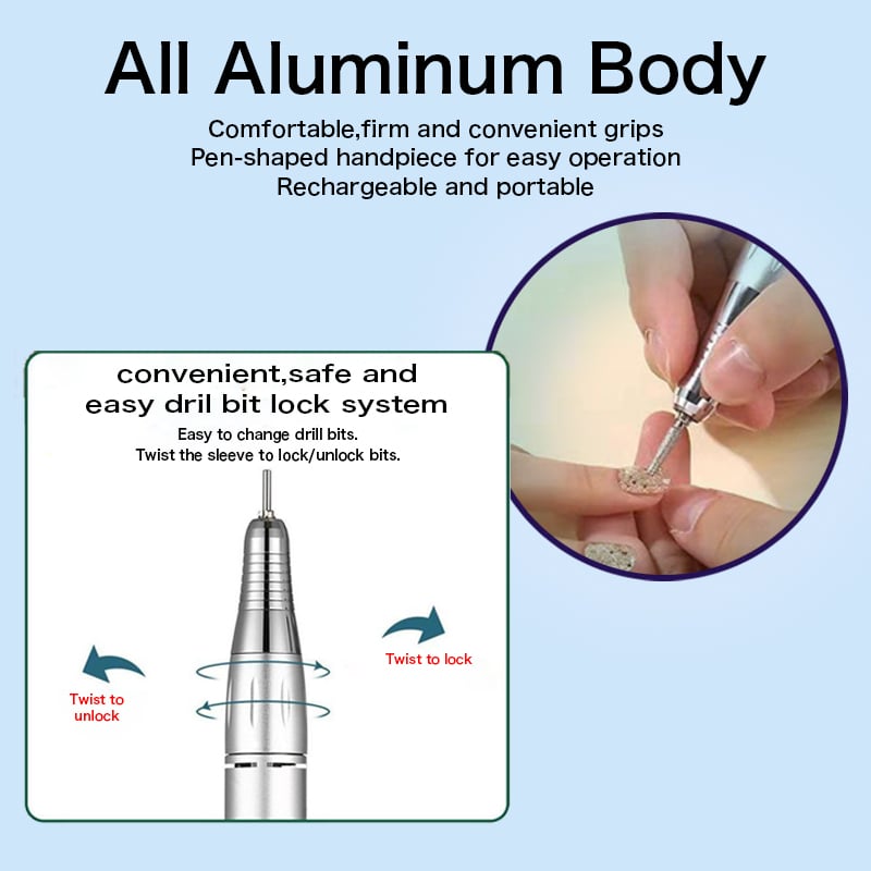 Máquina portátil para lixar unhas