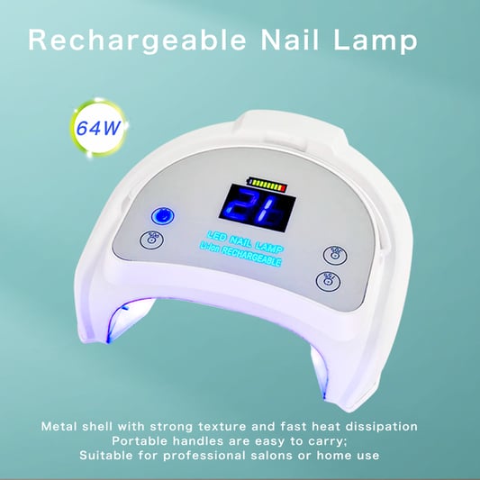 Lâmpada Led Recarregável para Unhas 64w